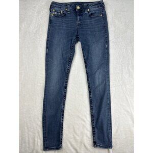 True Religion Womens Jeans Size 30 X 30 Super Skinny Blue Denim Blue